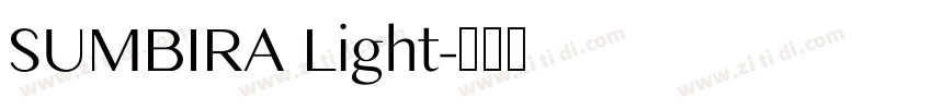 SUMBIRA Light字体转换